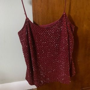Ann Taylor sequin tank top